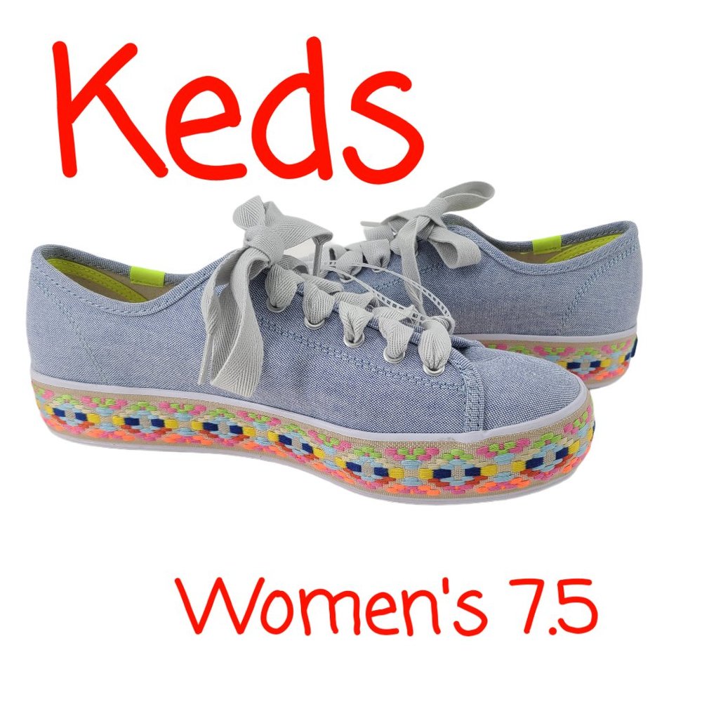 NEW Keds Women's Triple Kick Jute Sneaker Size 7.5